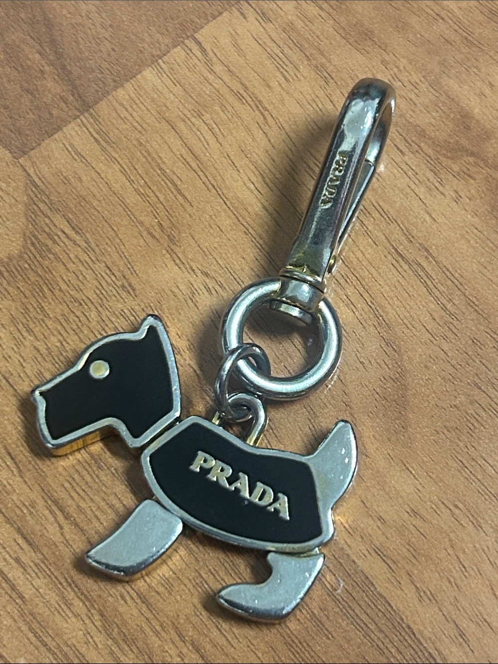 Authentic Prada Dog Bag Charm / Clip